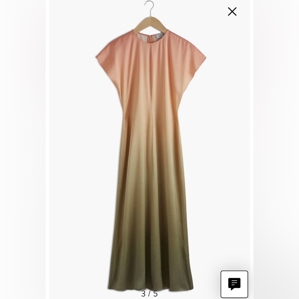 & Other Stories Dolman Sleeve Silk Dress